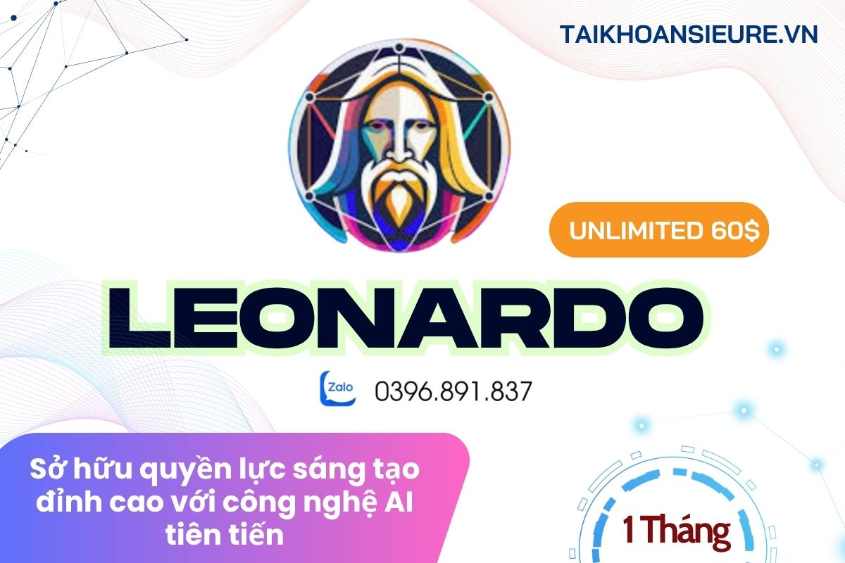 Leonardo AI Gói Unlimited 60$ – Sở hữu quyền lực sáng tạo đỉnh cao với công nghệ AI tiên tiến