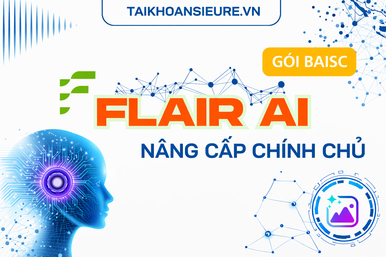 🧃 Flair AI Gói Basic – Chính chủ hoặc acc riêng – 1 tháng