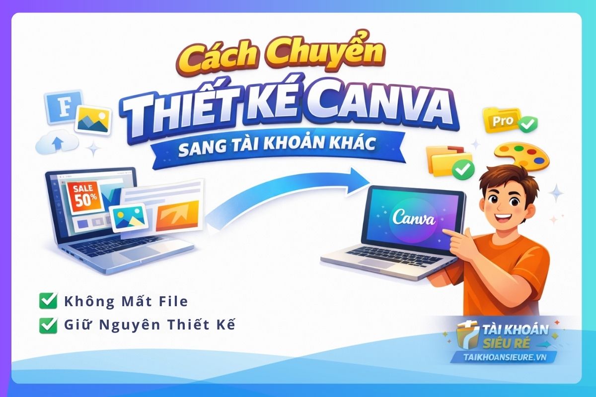 Cách Chuyển Thiết Kế Canva Sang Tài Khoản Khác Không Mất File (Hướng Dẫn Từ A–Z)
