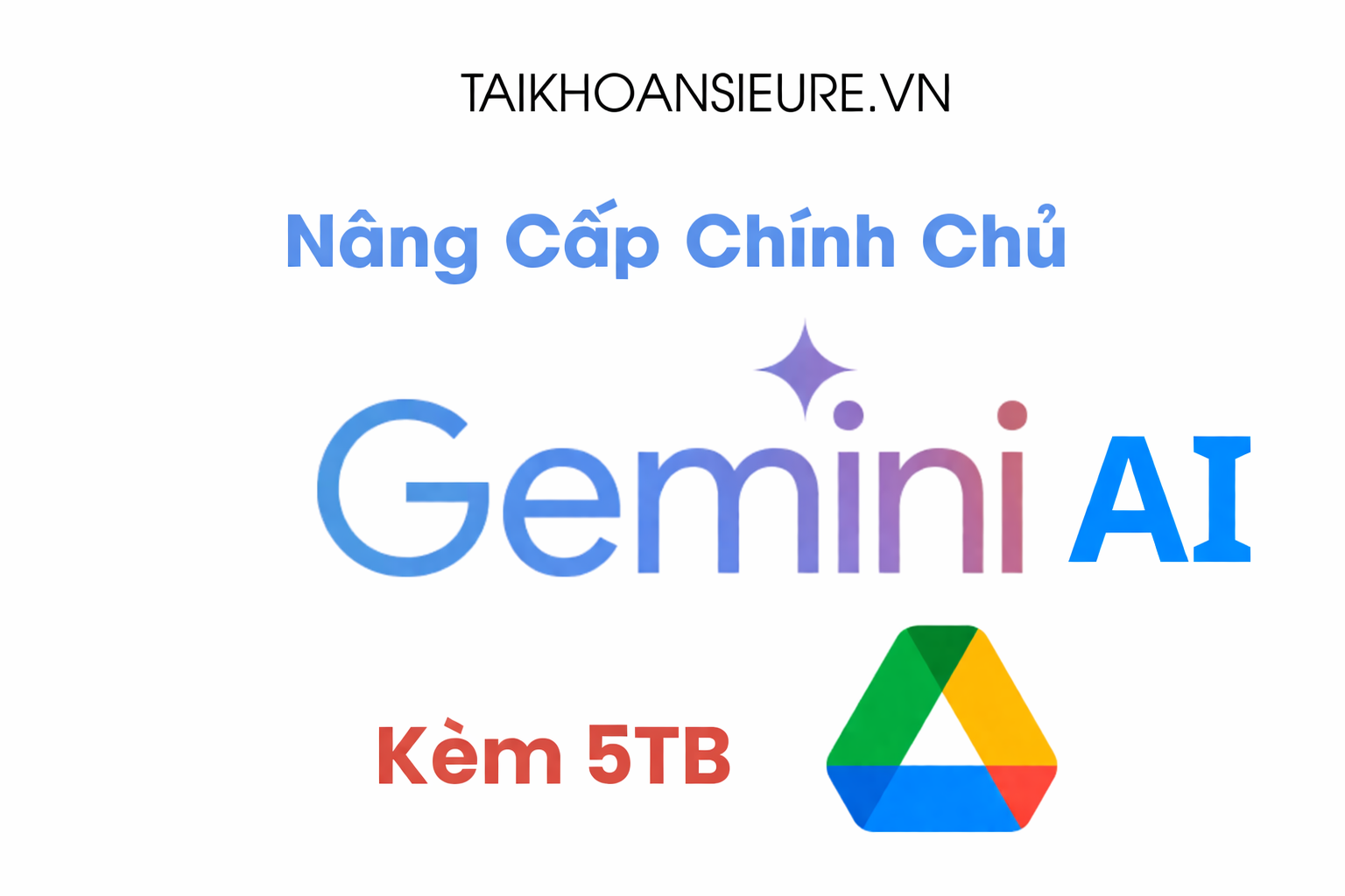 Gemini AI Chính Chủ – Kèm 5TB Drive