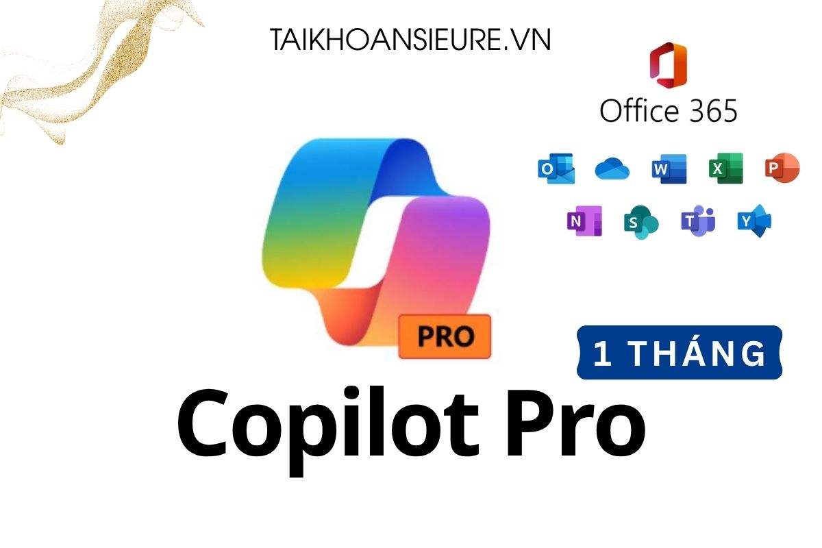 Copilot Pro kèm Office 365 – Tài khoản tạo sẵn dùng riêng – 1 tháng