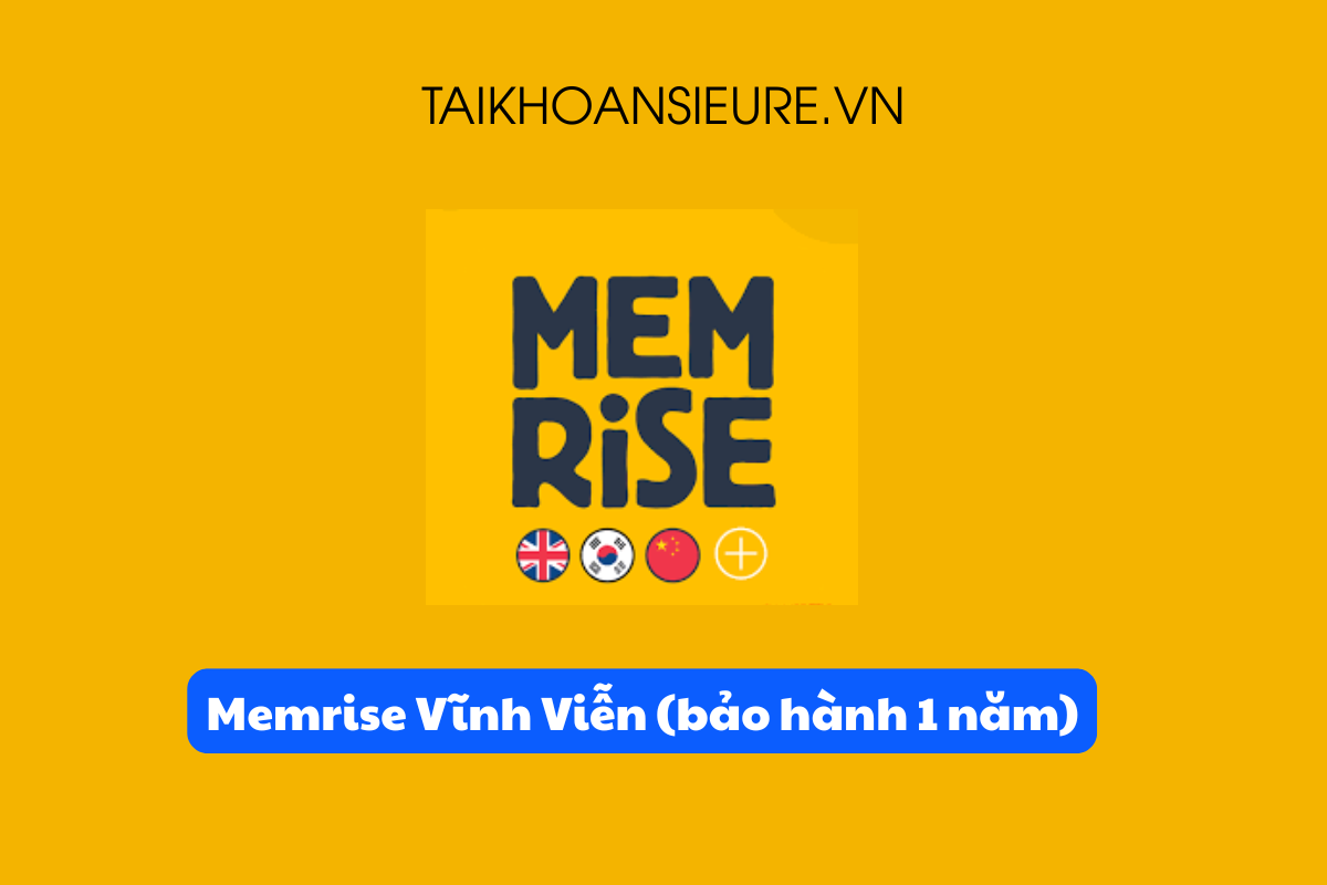 Memrise Lifetime – Tài khoản học ngôn ngữ trọn đời (Bảo hành 1 năm)
