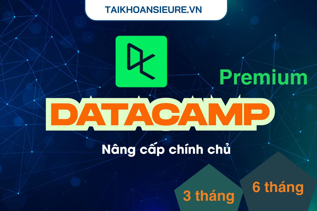 Tài khoản Datacamp Premium chính chủ