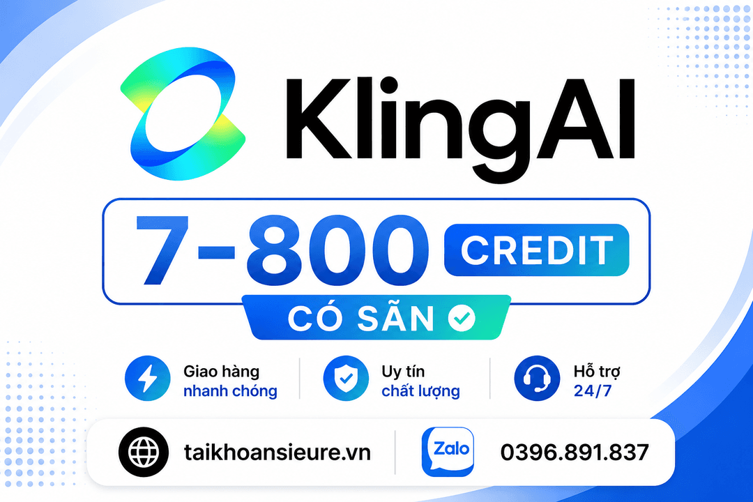 Tài khoản Kling Al 1 tháng Giá Rẻ 