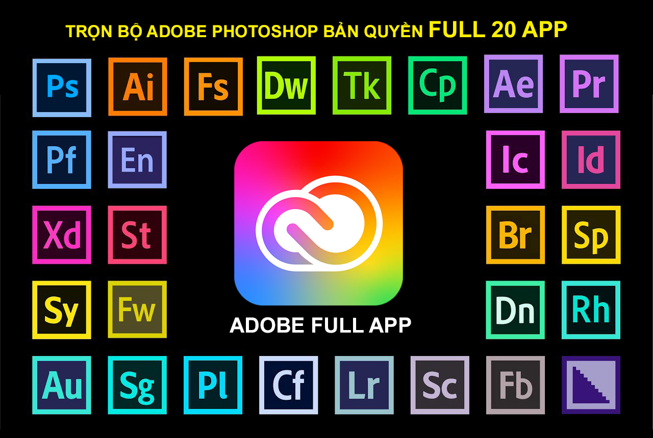 Tài khoản Adobe bản quyền Full App – Nâng cấp nhanh, dùng ổn định