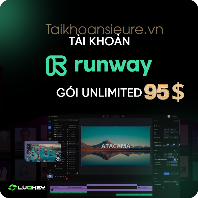 Nâng Cấp Tài khoản Runway ML Giá Rẻ - Chính Chủ